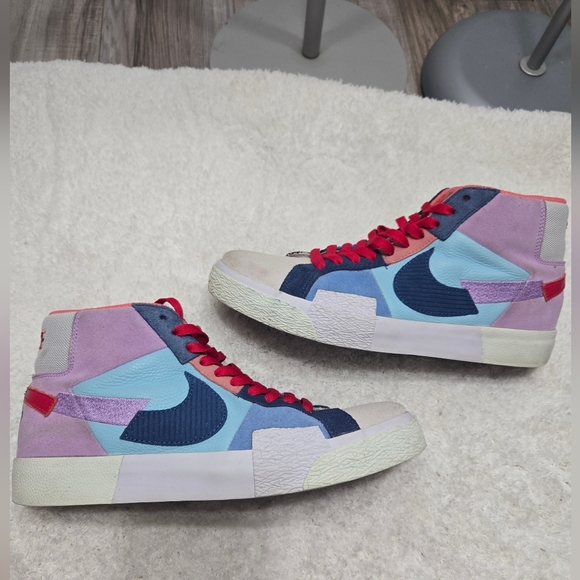 Nike Zoom Blazer Mid Premium SB \'Mosaic Multi\' DA8854-500 Men\'s Shoes Sz 8 main image 14